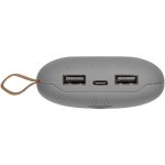 Аккумулятор с беспроводной зарядкой Pebble Wireless 9000 мАч, серый — изображение 4