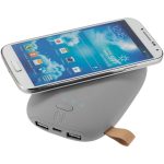 Аккумулятор с беспроводной зарядкой Pebble Wireless 9000 мАч, серый — изображение 5