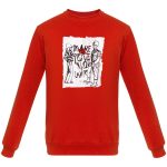 Толстовка Make Love, красная — изображение 3