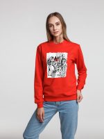 Толстовка Make Love, красная — изображение 2