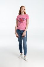 Футболка женская «Узор», розовая — изображение 4