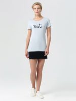 Футболка женская Hate-Love, голубая — изображение 3