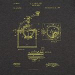 Футболка приталенная Old Patents. Coffee Mill, черный меланж — изображение 3