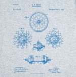 Футболка приталенная Old Patents. Wheel, голубой меланж — изображение 3