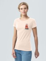 Футболка женская «Любоф-моркоф II», розовая — изображение 3