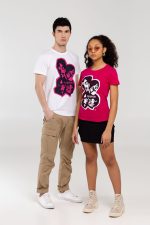 Футболка женская «Меламед. The Beatles», ярко-розовая (фуксия) — изображение 6