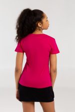 Футболка женская «Меламед. The Beatles», ярко-розовая (фуксия) — изображение 5