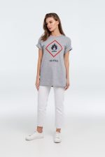 Футболка «Жар-птица», серый меланж — изображение 5