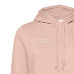 Худи женское с вышивкой «Крошка», розовое — изображение 3