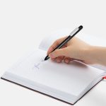Ручка шариковая Swiper, черная с белым — изображение 4