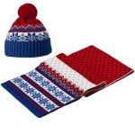 Шарф Happy View, красный с синим — изображение 4