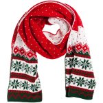 Шарф Happy View, красный с зеленым — изображение 3