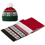 Шарф Happy View, красный с зеленым — изображение 4