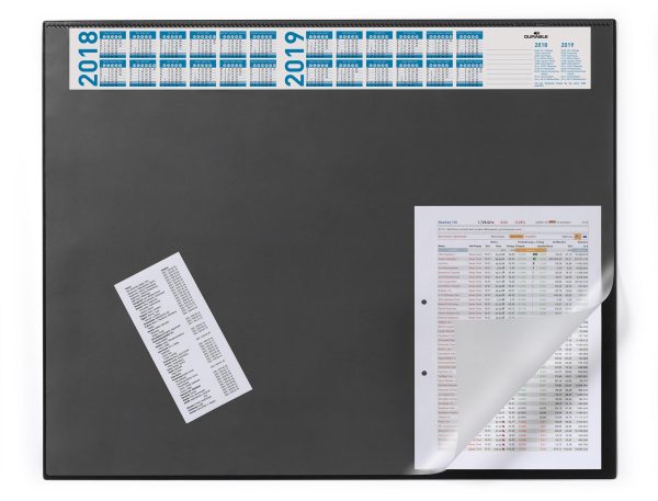 Senator Настольное покрытие с календарем Desk Mat with calendar 65х52см черное