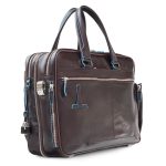 Сумка мужская для ноутбука Piquadro Blue Square, коричневая — изображение 4