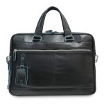 Сумка с отделением для ноутбука Piquadro Blue Square, черная — изображение 3