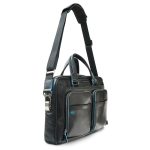 Сумка с отделением для ноутбука Piquadro Blue Square, черная — изображение 5