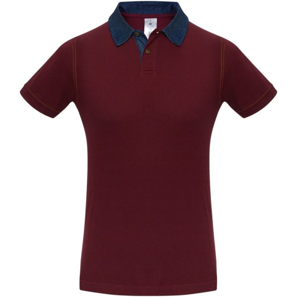 Рубашка поло мужская DNM Forward бордовая