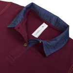 Рубашка поло женская DNM Forward бордовая — изображение 3