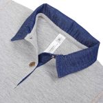 Рубашка поло женская DNM Forward серый меланж — изображение 3