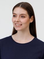 Футболка женская E150, темно-синяя — изображение 4