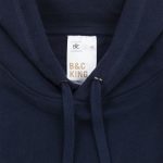 Толстовка с капюшоном унисекс King, темно-синяя — изображение 3