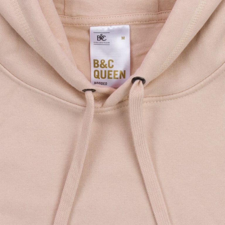 Толстовка с капюшоном женская Queen, темно-серый меланж — изображение 3