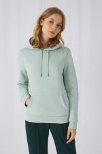 Толстовка с капюшоном женская Queen, серо-синяя — изображение 4