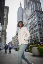 Толстовка с капюшоном женская BNC Inspire (Organic), коричневая (мокко) — изображение 5