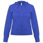 Толстовка женская Hooded Full Zip ярко-синяя